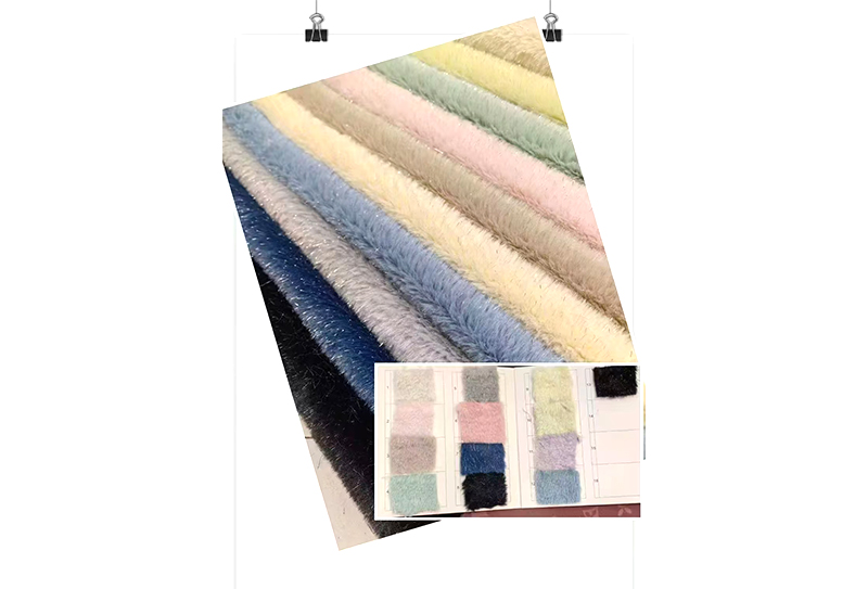 550mg*160cm Silver rabbit fur fabric