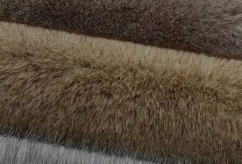 1200mg*185cm Two-color cationic imitation fox fur fabric