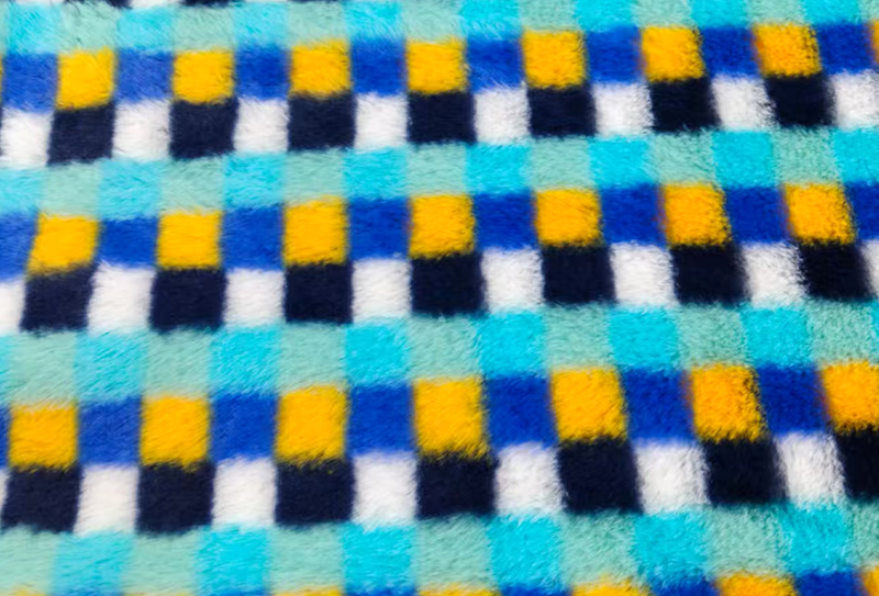 500mg 160cm Colorful plaid rabbit fur print plush fabric 500mg 160cm Colorful plaid rabbit fur print plush fabric