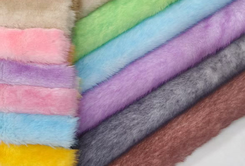 700g Thickened 165cm rainbow mink imitation fox fur fabric suitable for coats/dolls/home blankets