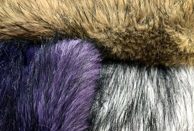 850mg*185cm Dyed tip fox fur plush fabric