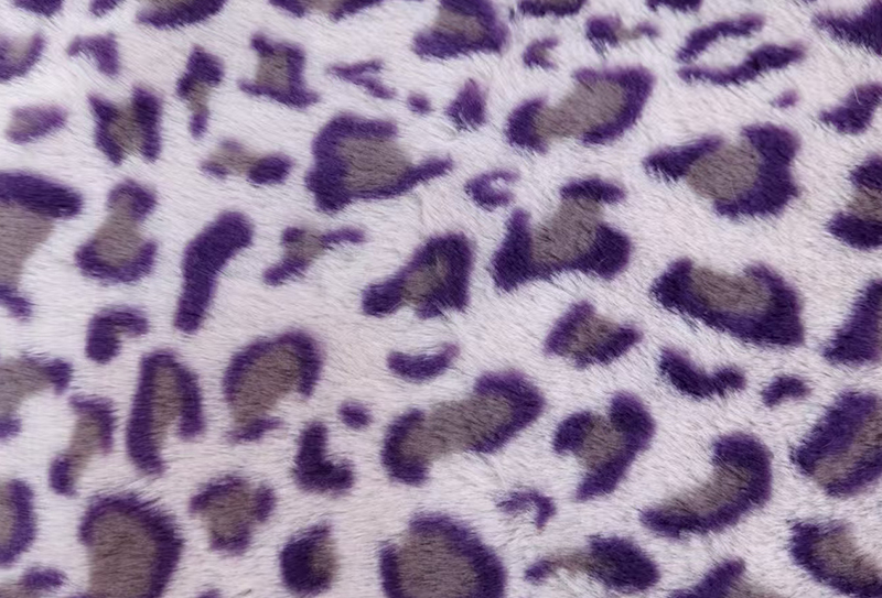 500mg 160cm Leopard rabbit fur print plush fabric 500mg 160cm Leopard rabbit fur print plush fabric