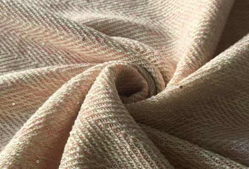 370mg 148cm Polyester tweed fabric/chanel-inspired fabric 980240