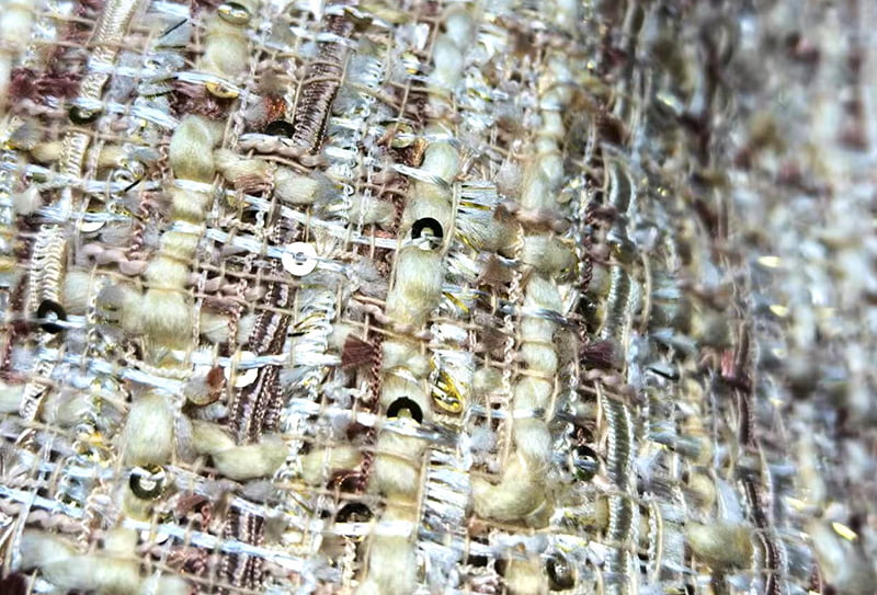 550mg 148cm Width tweed fabric woven fabric/chanel-inspired fabric k240230