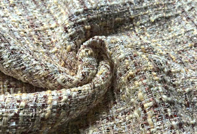 550mg 148cm Width tweed fabric woven fabric/chanel-inspired fabric k240230
