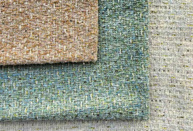 450mg 148cm Classic light luxury tweed fabric/chanel-inspired fabric ls241120